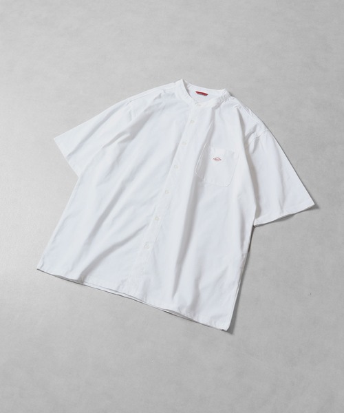 BALL（ボール）の「BALL ストレッチ天竺バンドカラー半袖シャツ（シャツ/ブラウス・メンズ・ホワイト/ベージュ/ネイビー/カーキ・M/LL/L）」の2枚目の写真