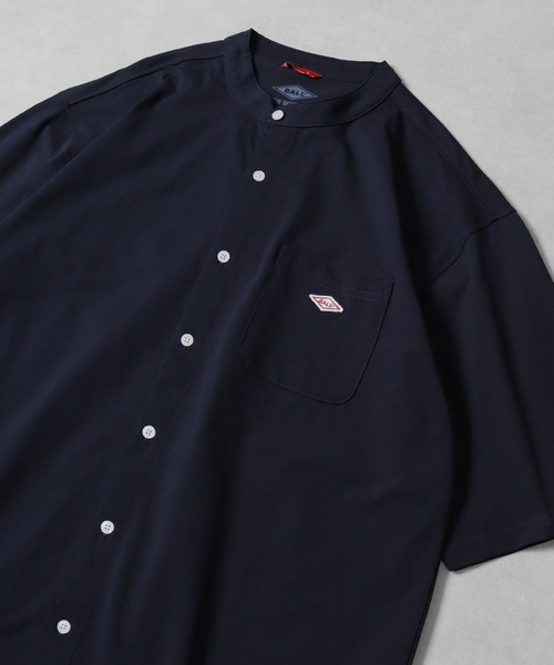 BALL（ボール）の「BALL ストレッチ天竺バンドカラー半袖シャツ（シャツ/ブラウス・メンズ・ホワイト/ベージュ/ネイビー/カーキ・M/LL/L）」の8枚目の写真