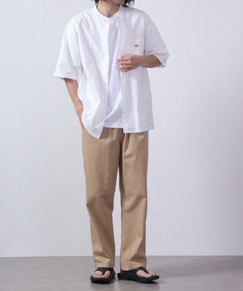 BALL（ボール）の「BALL ストレッチ天竺バンドカラー半袖シャツ（シャツ/ブラウス・メンズ・ホワイト/ベージュ/ネイビー/カーキ・M/LL/L）」の21枚目の写真