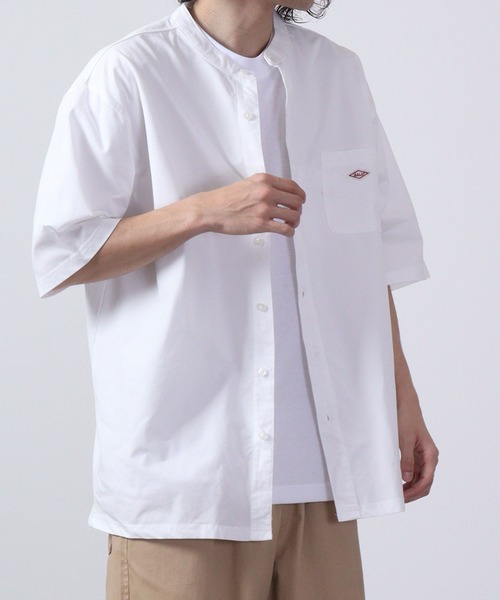 BALL（ボール）の「BALL ストレッチ天竺バンドカラー半袖シャツ（シャツ/ブラウス・メンズ・ホワイト/ベージュ/ネイビー/カーキ・M/LL/L）」の18枚目の写真