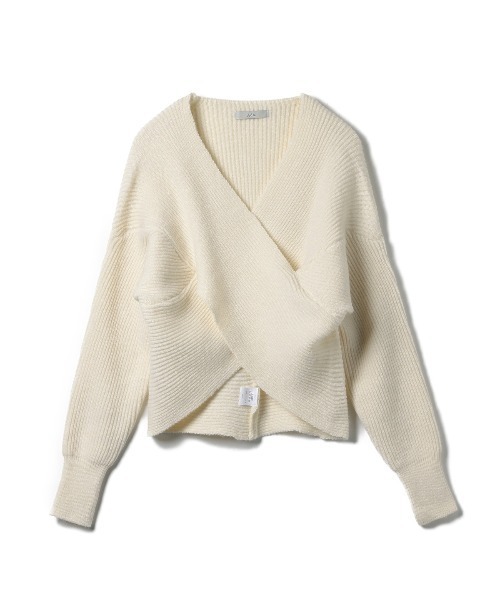 Ada.（エイダ）の「1枚でキマる大人かわいい。クロス デザイン ボリューム ニット（ニット/セーター・レディース・ベージュ/グレー/ナチュラル/ブラック/ネイビー/ワインレッド・FREE）」の15枚目の写真