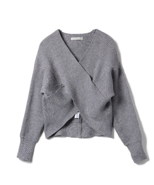 Ada.（エイダ）の「1枚でキマる大人かわいい。クロス デザイン ボリューム ニット（ニット/セーター・レディース・ベージュ/グレー/ナチュラル/ブラック/ネイビー/ワインレッド・FREE）」の17枚目の写真