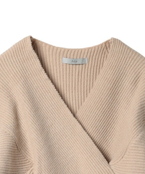 Ada.（エイダ）の「1枚でキマる大人かわいい。クロス デザイン ボリューム ニット（ニット/セーター・レディース・ベージュ/グレー/ナチュラル/ブラック/ネイビー/ワインレッド・FREE）」の20枚目の写真