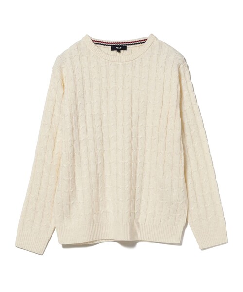 BEAMS HEART(ビームスハート)の「【ユニセックス】ケーブル編 クルーネック ニット(ニット/セーター・メンズ・ワイン/オフホワイト/ベージュ/ピンク/ライトグレー/オレンジ・SMALL/MEDIUM/LARGE)」の13枚目の写真