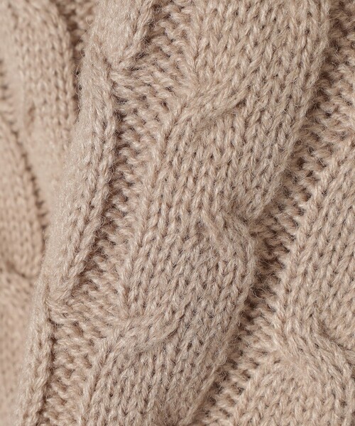 BEAMS HEART(ビームスハート)の「【ユニセックス】ケーブル編 クルーネック ニット(ニット/セーター・メンズ・ワイン/オフホワイト/ベージュ/ピンク/ライトグレー/オレンジ・SMALL/MEDIUM/LARGE)」の18枚目の写真