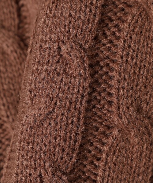 BEAMS HEART(ビームスハート)の「【ユニセックス】ケーブル編 クルーネック ニット(ニット/セーター・メンズ・ワイン/オフホワイト/ベージュ/ピンク/ライトグレー/オレンジ・SMALL/MEDIUM/LARGE)」の20枚目の写真