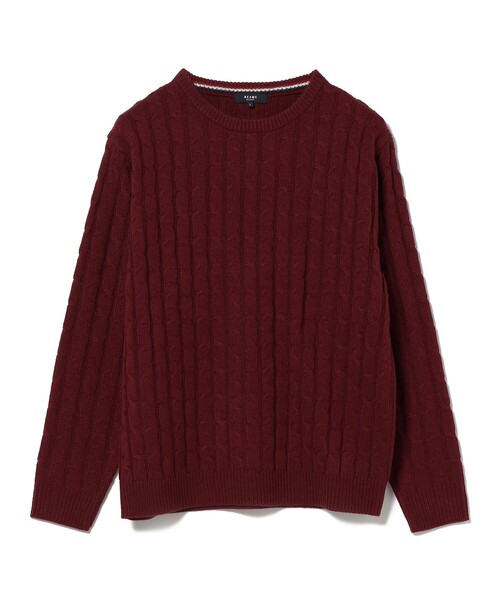 BEAMS HEART(ビームスハート)の「【ユニセックス】ケーブル編 クルーネック ニット(ニット/セーター・メンズ・ワイン/オフホワイト/ベージュ/ピンク/ライトグレー/オレンジ・SMALL/MEDIUM/LARGE)」の21枚目の写真