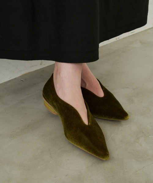 Aunt Marie's（アントマリーズ）の「ベロアポインテッドパンプス（パンプス・レディース・ボルドー/ブラック/グリーン・S/L/M）」の13枚目の写真