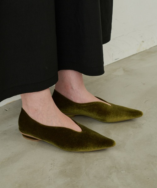 Aunt Marie's（アントマリーズ）の「ベロアポインテッドパンプス（パンプス・レディース・ボルドー/ブラック/グリーン・S/L/M）」の14枚目の写真