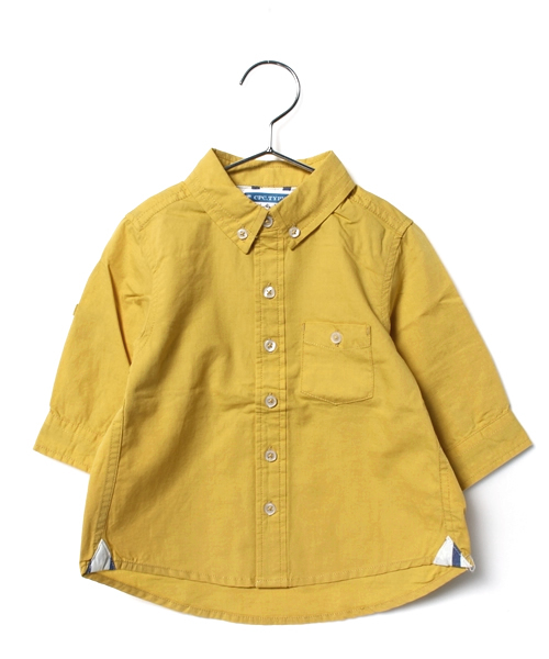 CIAOPANIC TYPY（チャオパニックティピー）の「KIDS 綿麻7分ボタンダウンシャツ（シャツ/ブラウス・キッズ・ホワイト/ネイビー/イエロー/ブルー・125/105/115/135/95）」の17枚目の写真