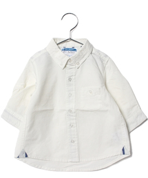 CIAOPANIC TYPY | KIDS 綿麻7分ボタンダウンシャツ(シャツ/ブラウス)