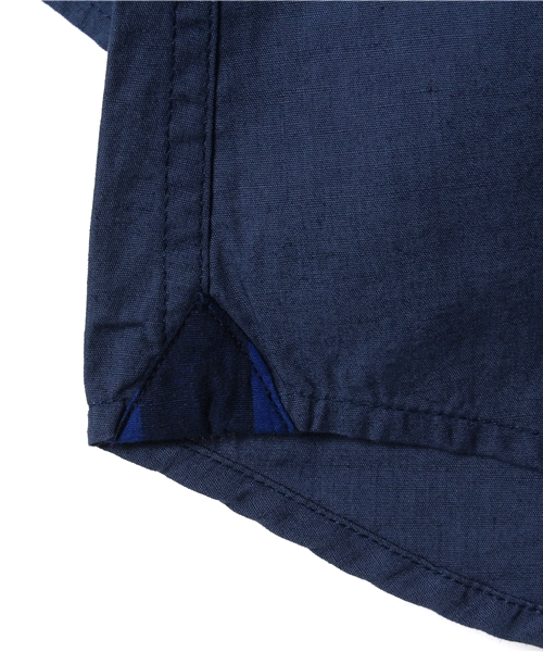 CIAOPANIC TYPY（チャオパニックティピー）の「KIDS 綿麻7分ボタンダウンシャツ（シャツ/ブラウス・キッズ・ホワイト/ネイビー/イエロー/ブルー・125/105/115/135/95）」の8枚目の写真