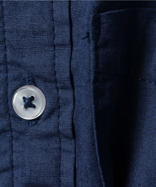 CIAOPANIC TYPY（チャオパニックティピー）の「KIDS 綿麻7分ボタンダウンシャツ（シャツ/ブラウス・キッズ・ホワイト/ネイビー/イエロー/ブルー・125/105/115/135/95）」の10枚目の写真