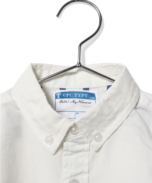 CIAOPANIC TYPY（チャオパニックティピー）の「KIDS 綿麻7分ボタンダウンシャツ（シャツ/ブラウス・キッズ・ホワイト/ネイビー/イエロー/ブルー・125/105/115/135/95）」の12枚目の写真