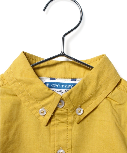 CIAOPANIC TYPY（チャオパニックティピー）の「KIDS 綿麻7分ボタンダウンシャツ（シャツ/ブラウス・キッズ・ホワイト/ネイビー/イエロー/ブルー・125/105/115/135/95）」の5枚目の写真