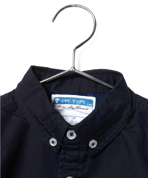 CIAOPANIC TYPY（チャオパニックティピー）の「KIDS 綿麻7分ボタンダウンシャツ（シャツ/ブラウス・キッズ・ホワイト/ネイビー/イエロー/ブルー・125/105/115/135/95）」の6枚目の写真