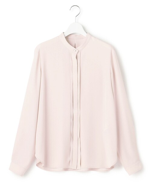 23区 L(ニジュウサンクオオキイサイズ)の「【洗える】バックサテンアムンゼン ブラウス(シャツ/ブラウス・レディース・ホワイト系/ベージュ系・46/50/48/44)」の10枚目の写真