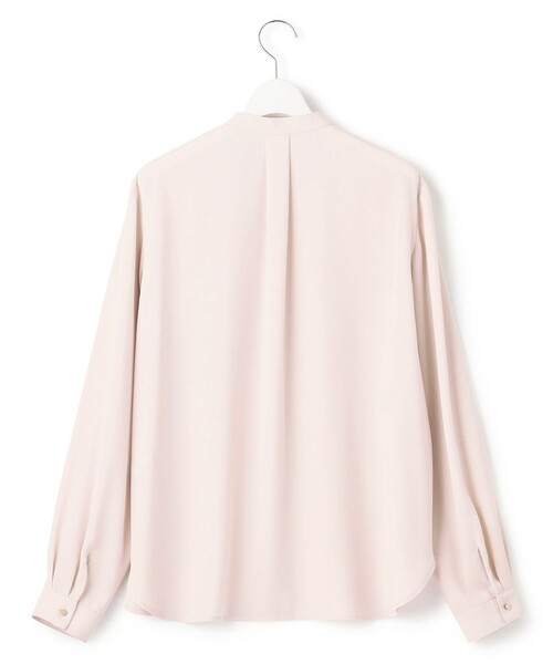 23区 L(ニジュウサンクオオキイサイズ)の「【洗える】バックサテンアムンゼン ブラウス(シャツ/ブラウス・レディース・ホワイト系/ベージュ系・46/50/48/44)」の13枚目の写真