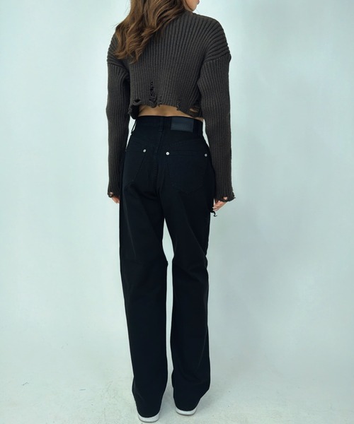 EGOIST（エゴイスト）の「EGBlackツイルワイドパンツ（その他パンツ・レディース・ブラック・S/M/SS）」の22枚目の写真