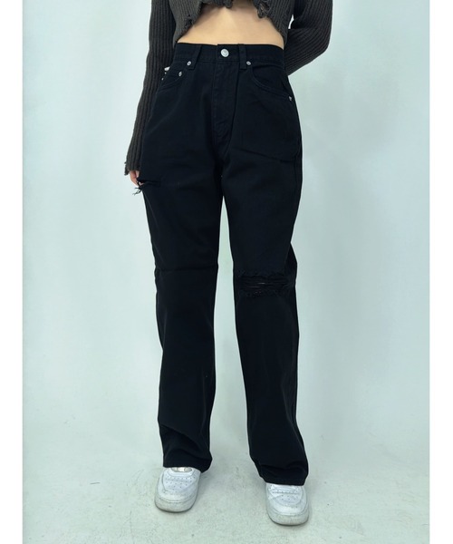 EGOIST（エゴイスト）の「EGBlackツイルワイドパンツ（その他パンツ・レディース・ブラック・S/M/SS）」の19枚目の写真