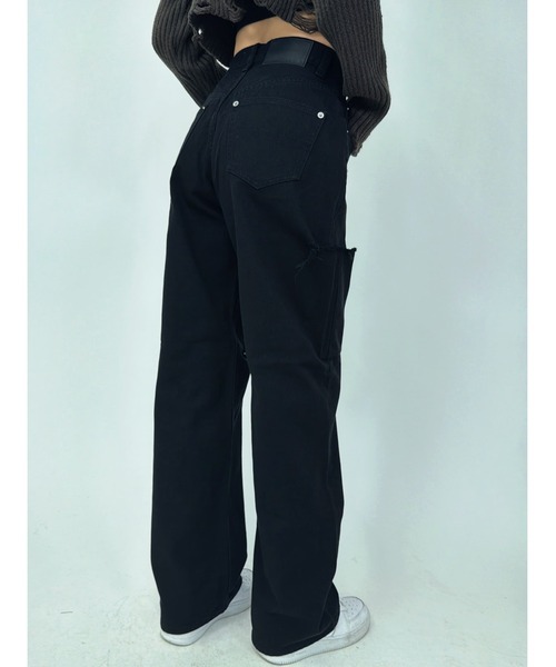 EGOIST（エゴイスト）の「EGBlackツイルワイドパンツ（その他パンツ・レディース・ブラック・S/M/SS）」の18枚目の写真