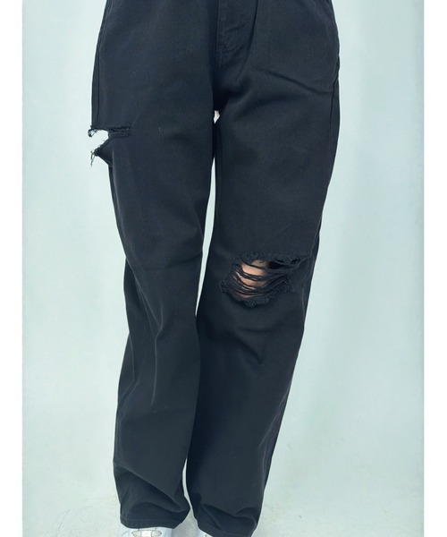 EGOIST（エゴイスト）の「EGBlackツイルワイドパンツ（その他パンツ・レディース・ブラック・S/M/SS）」の15枚目の写真