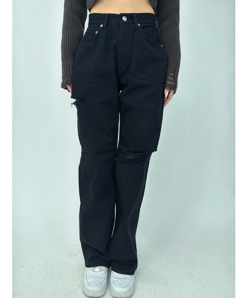 EGOIST（エゴイスト）の「EGBlackツイルワイドパンツ（その他パンツ・レディース・ブラック・S/M/SS）」の20枚目の写真