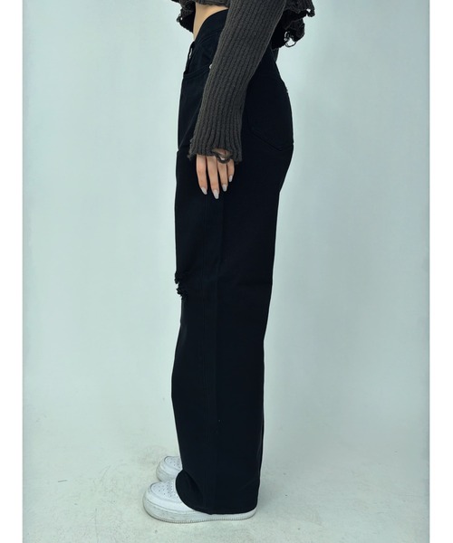 EGOIST（エゴイスト）の「EGBlackツイルワイドパンツ（その他パンツ・レディース・ブラック・S/M/SS）」の11枚目の写真