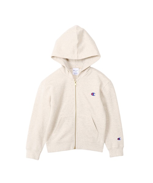 Champion（チャンピオン）の「【Champion/チャンピオン】キッズ ベーシック ジップフーデッドスウェットシャツ（パーカー・キッズ・ダークグリーン/オートミール/ブラック/グレー/ネイビー/バーガンディー/ブルー/ダークパープル/オレンジ系その他・140/130/150/120/110/100/160）」の4枚目の写真