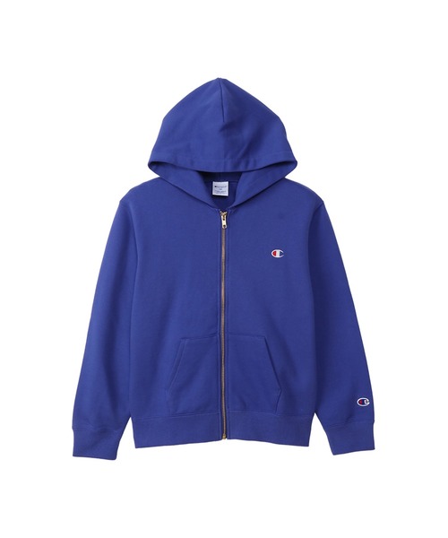 Champion（チャンピオン）の「【Champion/チャンピオン】キッズ ベーシック ジップフーデッドスウェットシャツ（パーカー・キッズ・ダークグリーン/オートミール/ブラック/グレー/ネイビー/バーガンディー/ブルー/ダークパープル/オレンジ系その他・140/130/150/120/110/100/160）」の7枚目の写真