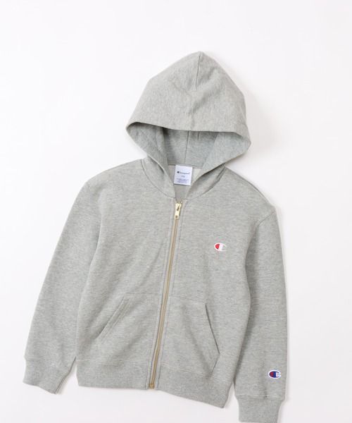 Champion（チャンピオン）の「【Champion/チャンピオン】キッズ ベーシック ジップフーデッドスウェットシャツ（パーカー・キッズ・ダークグリーン/オートミール/ブラック/グレー/ネイビー/バーガンディー/ブルー/ダークパープル/オレンジ系その他・140/130/150/120/110/100/160）」の21枚目の写真