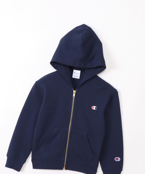 Champion（チャンピオン）の「【Champion/チャンピオン】キッズ ベーシック ジップフーデッドスウェットシャツ（パーカー・キッズ・ダークグリーン/オートミール/ブラック/グレー/ネイビー/バーガンディー/ブルー/ダークパープル/オレンジ系その他・140/130/150/120/110/100/160）」の13枚目の写真