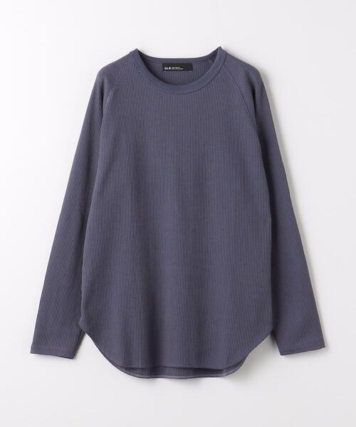 green label relaxing（グリーンレーベルリラクシング）の「ドライワッフル クルーネック 長袖 カットソー（Tシャツ/カットソー・メンズ・ブラック/ホワイト/ダークグレー/グレー・XXL/S/XL/M/XS/L）」の10枚目の写真