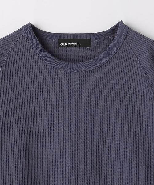 green label relaxing（グリーンレーベルリラクシング）の「ドライワッフル クルーネック 長袖 カットソー（Tシャツ/カットソー・メンズ・ブラック/ホワイト/ダークグレー/グレー・XXL/S/XL/M/XS/L）」の12枚目の写真