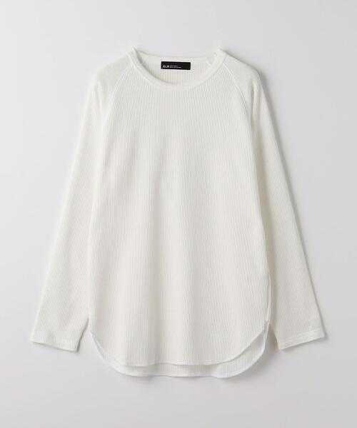 green label relaxing（グリーンレーベルリラクシング）の「ドライワッフル クルーネック 長袖 カットソー（Tシャツ/カットソー・メンズ・ブラック/ホワイト/ダークグレー/グレー・XXL/S/XL/M/XS/L）」の16枚目の写真