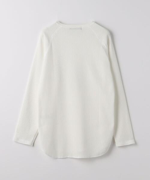 green label relaxing（グリーンレーベルリラクシング）の「ドライワッフル クルーネック 長袖 カットソー（Tシャツ/カットソー・メンズ・ブラック/ホワイト/ダークグレー/グレー・XXL/S/XL/M/XS/L）」の17枚目の写真