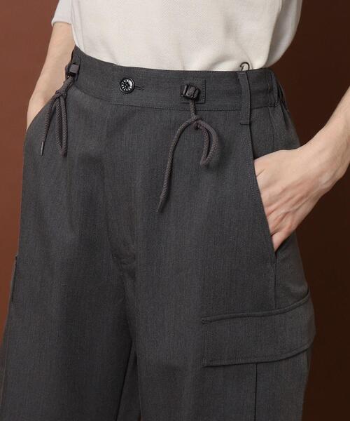 新品 ドライ カーヴィー パンツ 黒 グレー セール】◇【CLASSY.11月号掲載】カーヴィーカーゴパンツ