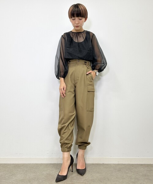 セール】◇【CLASSY.11月号掲載】カーヴィーカーゴパンツ