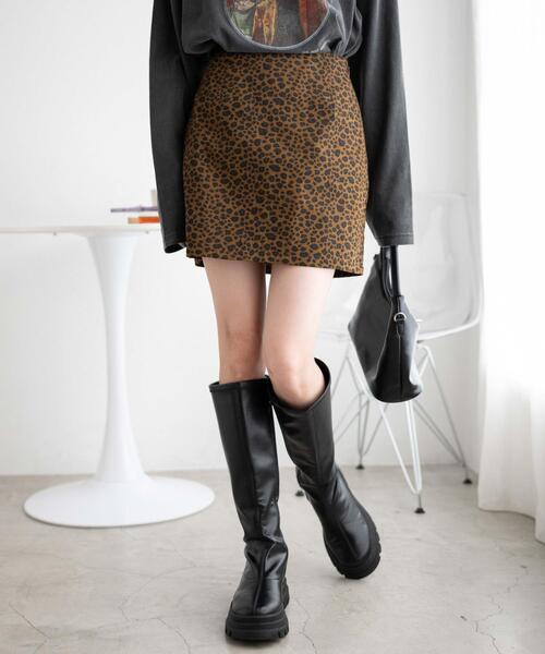 WEGO（ウィゴー）の「WEGO/レオパード柄タイトミニスカート（スカート・レディース・その他1・FREE）」の6枚目の写真