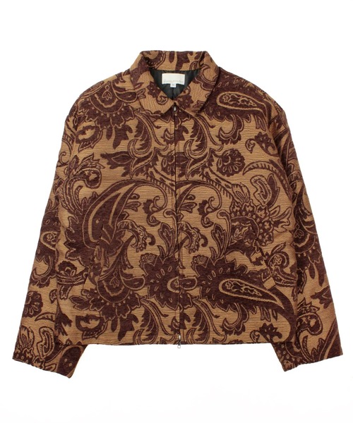 Universal Style Wear（ユニバーサルスタイルウェア）の「Universal Style Wear タペストリー ジャケット（ブルゾン・メンズ・オフホワイト/ストーン/ブラック/ブラウン・MEDIUM/X-LARGE/LARGE）」の20枚目の写真