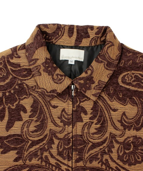 Universal style wearブラウンペイズリーキルティングジャケット