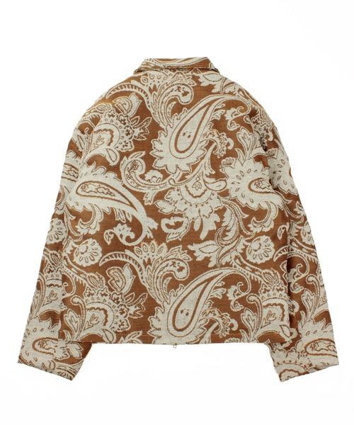 Universal Style Wear（ユニバーサルスタイルウェア）の「Universal Style Wear タペストリー ジャケット（ブルゾン・メンズ・オフホワイト/ストーン/ブラック/ブラウン・MEDIUM/X-LARGE/LARGE）」の7枚目の写真