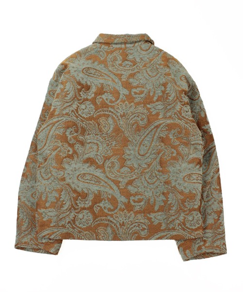 Universal Style Wear（ユニバーサルスタイルウェア）の「Universal Style Wear タペストリー ジャケット（ブルゾン・メンズ・オフホワイト/ストーン/ブラック/ブラウン・MEDIUM/X-LARGE/LARGE）」の9枚目の写真