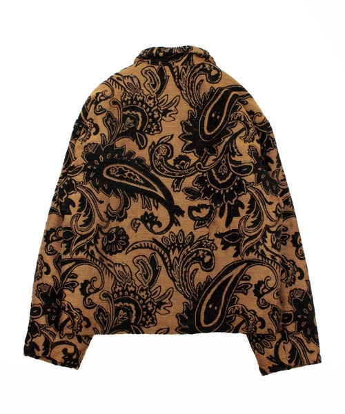 Universal Style Wear（ユニバーサルスタイルウェア）の「Universal Style Wear タペストリー ジャケット（ブルゾン・メンズ・オフホワイト/ストーン/ブラック/ブラウン・MEDIUM/X-LARGE/LARGE）」の11枚目の写真