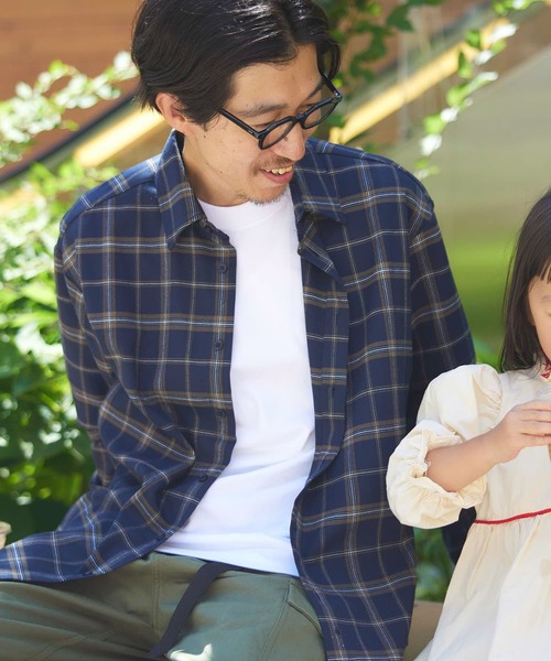 ITEMS URBANRESEARCH（アイテムズ アーバンリサーチ）の「TRストレッチ チェック レギュラーカラーシャツ（シャツ/ブラウス・メンズ・ブルー系その他/ブラック系その他/ブラウン系その他・MEDIUM/LARGE）」の6枚目の写真