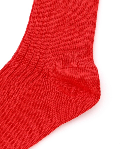 MARCOMONDE（マルコモンド）の「MARCOMONDE（マルコモンド）＠military cotton ribbed socks(mens)（ソックス/靴下・メンズ・レッド/ホワイト/グレー系その他3/チャコールグレー・F）」の9枚目の写真