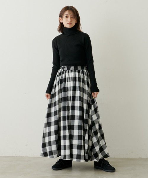 Libra Cue（リブラ キュー）の「ベーシックリブタートル（ニット/セーター・レディース・グレー/アイボリー/ブラック/レッド・FREE）」の13枚目の写真