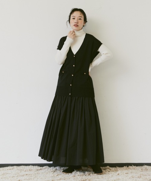 Libra Cue（リブラ キュー）の「ベーシックリブタートル（ニット/セーター・レディース・グレー/アイボリー/ブラック/レッド・FREE）」の12枚目の写真