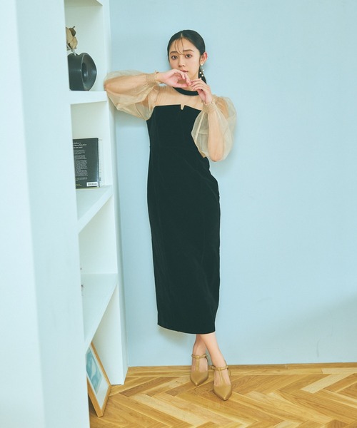 mysty woman（ミスティウーマン）の「Tストポインテッドシューズ 981419（パンプス・レディース・ベージュ/ブラック・MEDIUM/LARGE）」の6枚目の写真