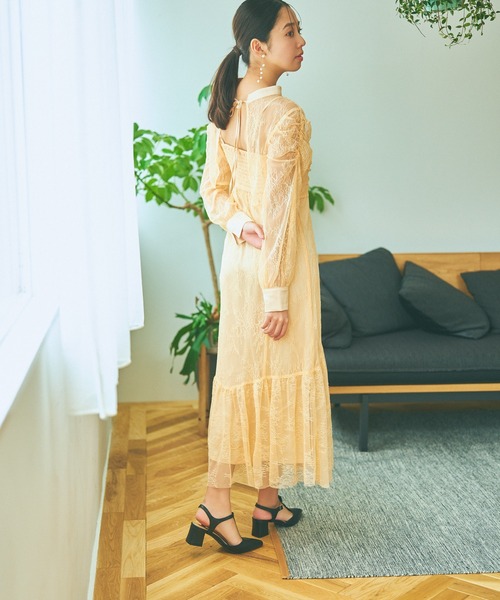 mysty woman（ミスティウーマン）の「Tストポインテッドシューズ 981419（パンプス・レディース・ベージュ/ブラック・MEDIUM/LARGE）」の7枚目の写真